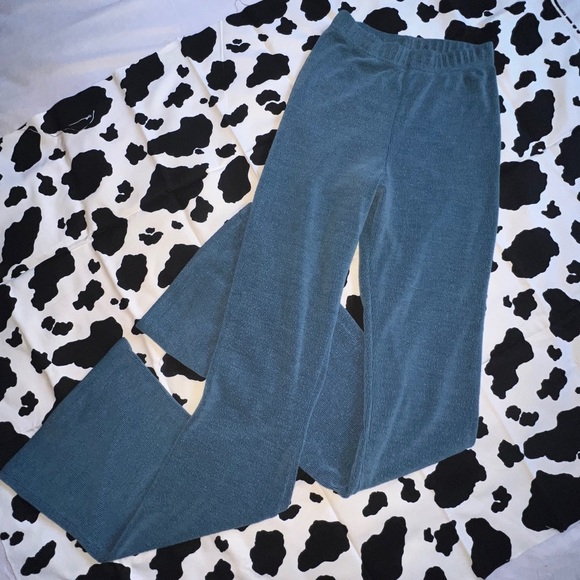 Urban Outfitters Flare teal ribbed leggings - Picture 5 of 5